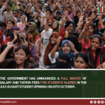 Govt. Announces Full Fee Waiver for Students Injured in July-August Uprising