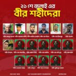 ২১ জুলাই এর বীর শহীদ